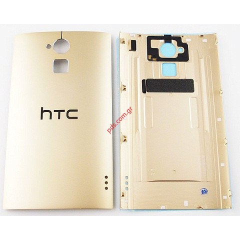 Γνήσιο καπάκι μπαταρίας HTC One Max (T6) Gold σε χρυσό χρώμα