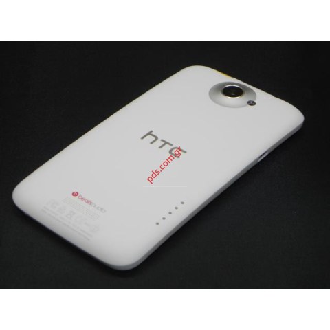 Γνήσιο καπάκι μπαταρίας HTC ONE X G23 White σε λευκό χρώμα.
