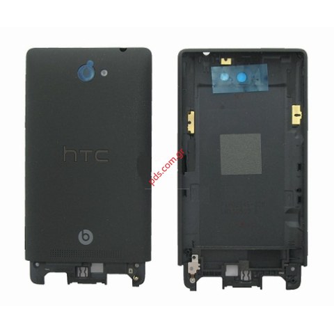 Γνήσιο καπάκι μπαταρίας HTC Windows Phone 8S Black σε μαύρο χρώμα complete