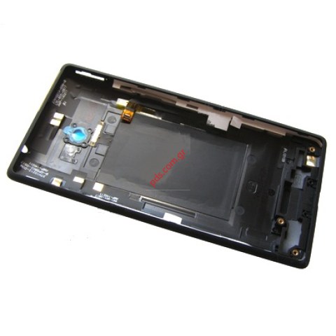 Γνήσιο καπάκι μπαταρίας HTC Windows Phone 8X, C620e Black σε μαύρο χρώμα