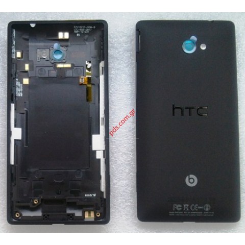 Γνήσιο καπάκι μπαταρίας HTC Windows Phone 8X, C620e Black σε μαύρο χρώμα