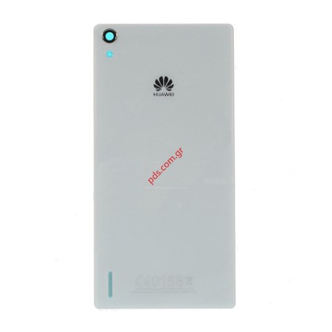 Γνήσιο καπάκι μπαταρίας Huawei Ascend P7-L10 White σε λευκό χρώμα