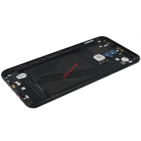 Γνήσιο καπάκι μπαταρίας Huawei Mate 10 Lite Dual Sim Black (RNE-L21) Battery Cover + Fingerprint Button σε μαύρο χρώμα