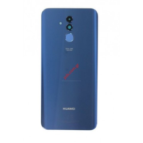 Γνήσιο καπάκι μπαταρίας Huawei Mate 20 lite (SNE-LX1) Blue σε μαύρο χρώμα
