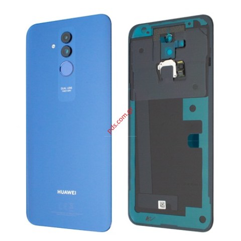 Γνήσιο καπάκι μπαταρίας Huawei Mate 20 lite (SNE-LX1) Blue σε μαύρο χρώμα