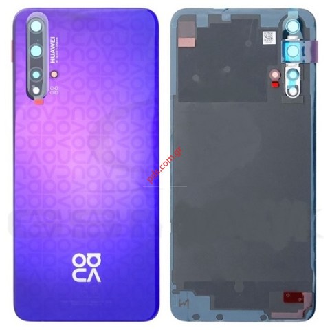 Γνήσιο καπάκι μπαταρίας Huawei Nova 5T (YAL-L21) σε Purple Μωβ χρώμα Bulk ORIGINAL Γνήσιο καπάκι μπαταρίας Huawei Nova 5T (YAL-L21) σε Purple Μωβ χρώμα Bulk ORIGINAL