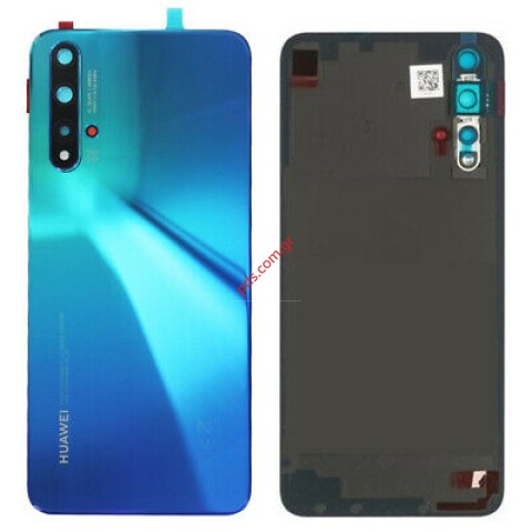 Γνήσιο καπάκι μπαταρίας Huawei Nova 5T (YAL-L61) Blue σε μπλέ χρώμα Γνήσιο καπάκι μπαταρίας Huawei Nova 5T (YAL-L61) Blue σε μπλέ χρώμα