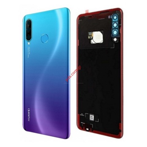 Γνήσιο καπάκι μπαταρίας Huawei P30 Lite (MAR-LX1A) Peacock Blue σε μπλέ χρώμα με εξαρτήματα ORIGINAL Γνήσιο καπάκι μπαταρίας Huawei P30 Lite (MAR-LX1A) Peacock Blue σε μπλέ χρώμα με εξαρτήματα ORIGINAL