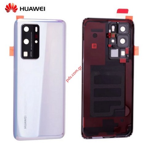 Γνήσιο καπάκι μπαταρίας Huawei P40 PRO (ELS-NX9)) White Ice W/PARTS σε λευκό χρώμα με εξαρτήματα (FULL ORIGINAL) Γνήσιο καπάκι μπαταρίας Huawei P40 PRO (ELS-NX9)) White Ice W/PARTS σε λευκό χρώμα με εξαρτήματα (FULL ORIGINAL)