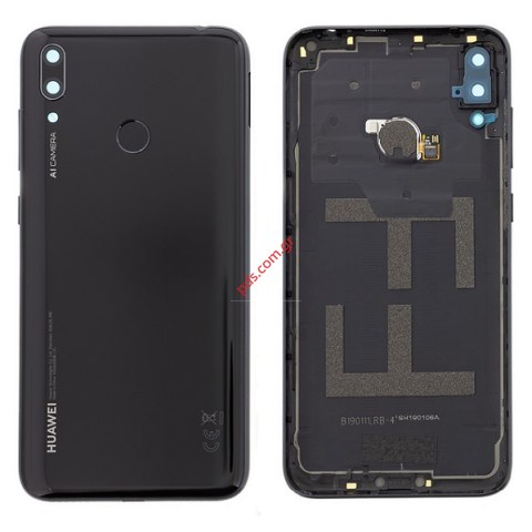Γνήσιο καπάκι μπαταρίας Huawei Y7 2019 (DUB-LX1) Black σε μαύρο χρώμα (EOL)