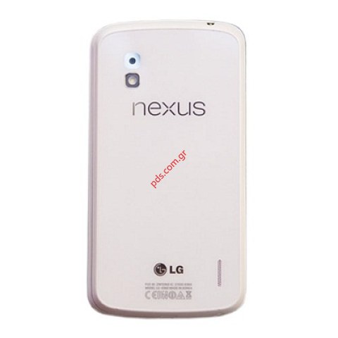 Γνήσιο καπάκι μπαταρίας LG E960 Google Nexus 4 White σε λευκό χρώμα