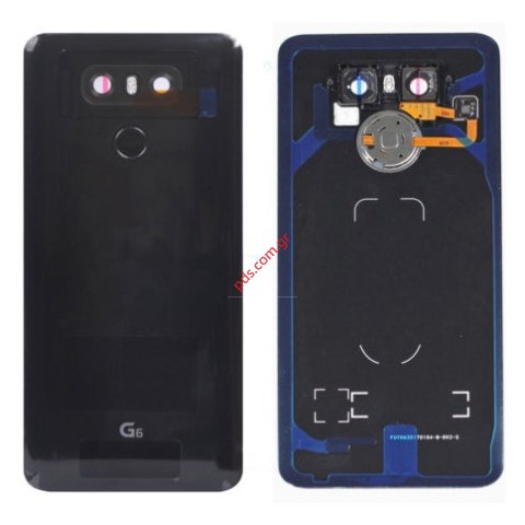 Γνήσιο καπάκι μπαταρίας LG H870 G6 Black Battery Cover σε μαύρο χρώμα