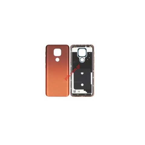 Γνήσιο καπάκι μπαταρίας Motorola E7 Plus XT-2081 Amber Bronze σε πορτοκαλί χρώμα Γνήσιο καπάκι μπαταρίας Motorola E7 Plus XT-2081 Amber Bronze σε πορτοκαλί χρώμα