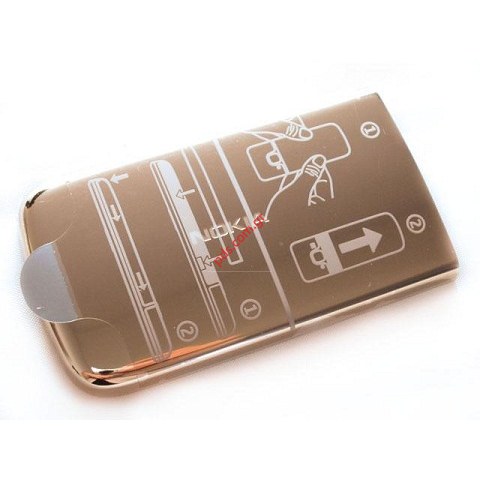 Γνήσιο καπάκι μπαταρίας Nokia 6700classic Gold σε χρυσό χρώμα Bulk Original