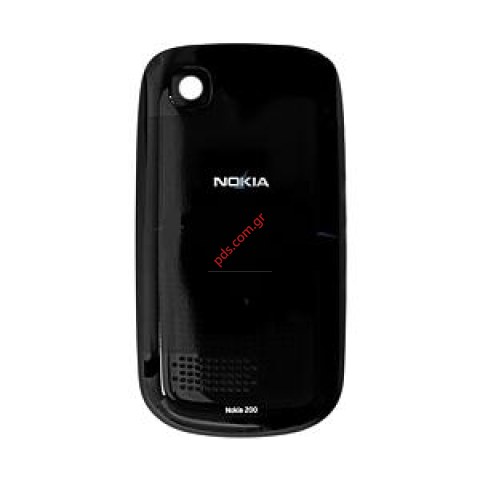 Γνήσιο καπάκι μπαταρίας Nokia Asha 200 Black σε μαύρο χρώμα Γνήσιο καπάκι μπαταρίας Nokia Asha 200 Black σε μαύρο χρώμα