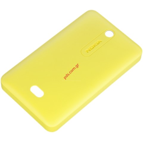 Γνήσιο καπάκι μπαταρίας Nokia Asha 501 Yellow Dual Sim σε κίτρινο χρώμα.