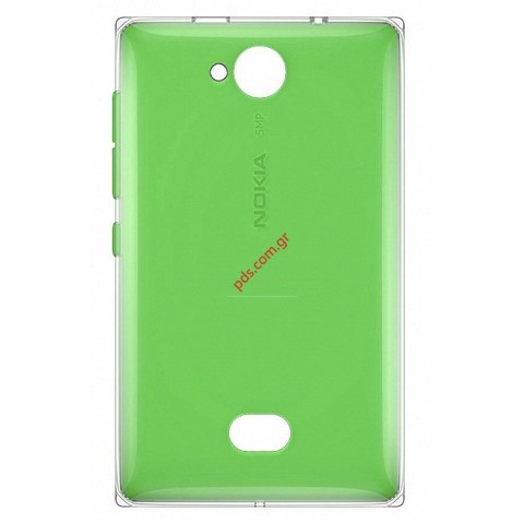 Γνήσιο καπάκι μπαταρίας Nokia Asha 503 Green σε πράσινο χρώμα.