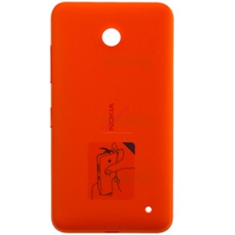 Γνήσιο καπάκι μπαταρίας Nokia Lumia 630 Orange σε πορτοκαλί χρώμα