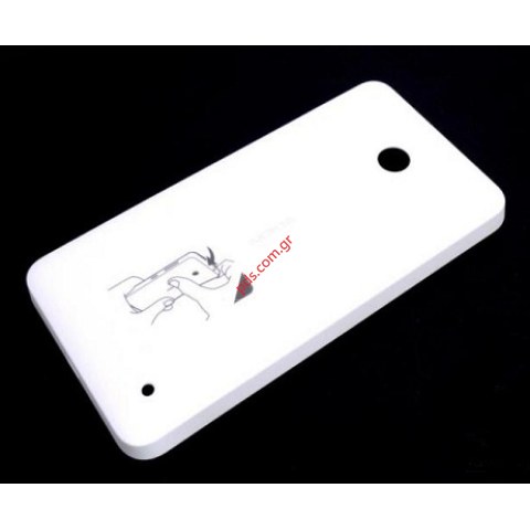 Γνήσιο καπάκι μπαταρίας Nokia Lumia 630 White σε λευκό χρώμα