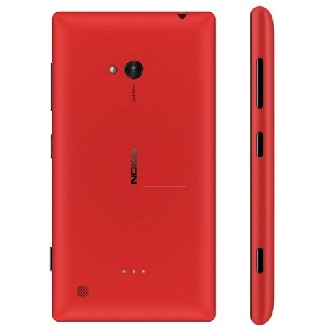 Γνήσιο καπάκι μπαταρίας Nokia Lumia 720 Red σε χρώμα (κόκκινο)