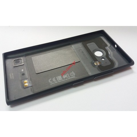 Γνήσιο καπάκι μπαταρίας Nokia Lumia 730/735 Dark Grey Black σκούρο γκρί μαύρο