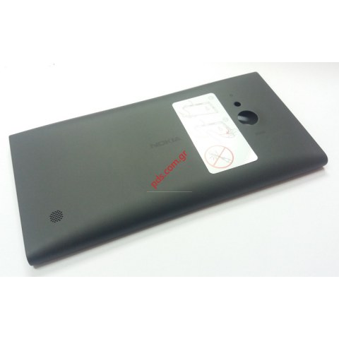 Γνήσιο καπάκι μπαταρίας Nokia Lumia 730/735 Dark Grey Black σκούρο γκρί μαύρο