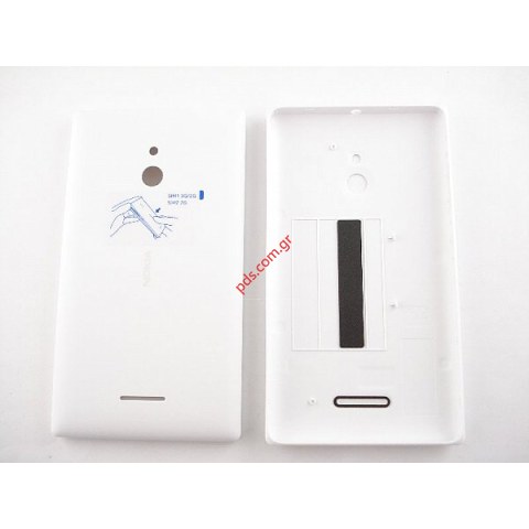 Γνήσιο καπάκι μπαταρίας Nokia XL White Dual SIM σε λευκό χρώμα
