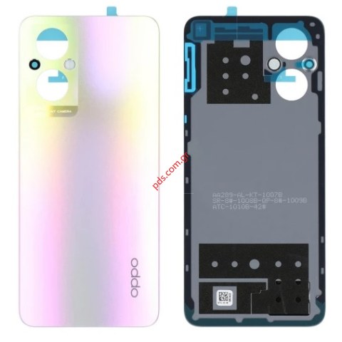 Γνήσιο καπάκι μπαταρίας Oppo Reno 7 Lite 5G (CPH2343) Rainbow Spectrum Gold silver color Bulk