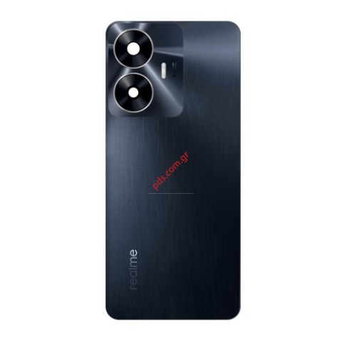 Γνήσιο καπάκι μπαταρίας Realme C55 (RMX3710) 2023 Black σε μαύρο χρώμα ORIGINAL SVP BOX