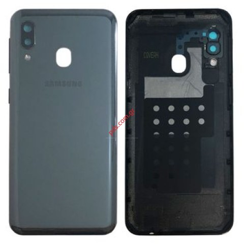 Γνήσιο καπάκι μπαταρίας Samsung A202F Galaxy A20e Black σε μαύρο χρώμα