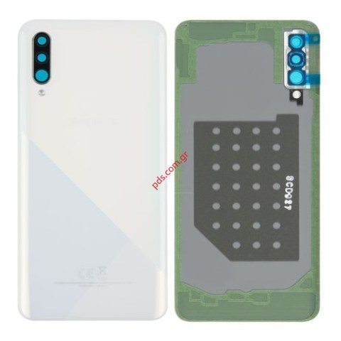 Γνήσιο καπάκι μπαταρίας Samsung A207F Galaxy A20s White σε λευκό χρώμα Box