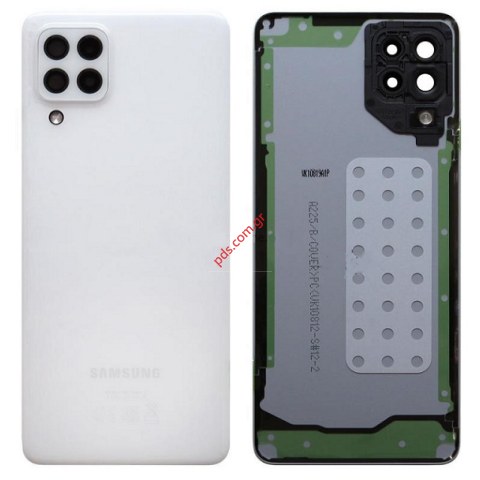 Γνήσιο καπάκι μπαταρίας Samsung A22 4G Galaxy A225 White σε λευκό χρώμα 