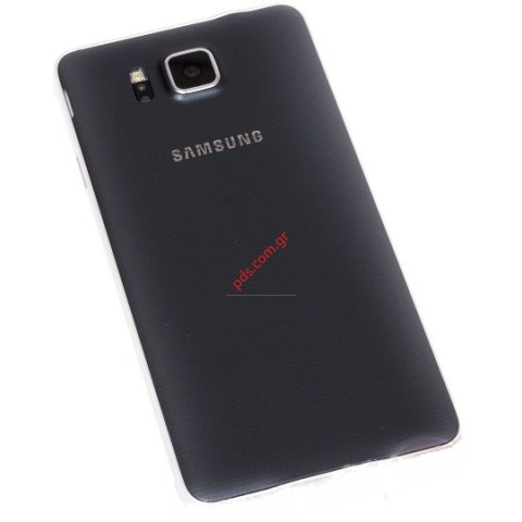 Γνήσιο καπάκι μπαταρίας Samsung G850F Galaxy Alpha Black σε μαύρο χρώμα