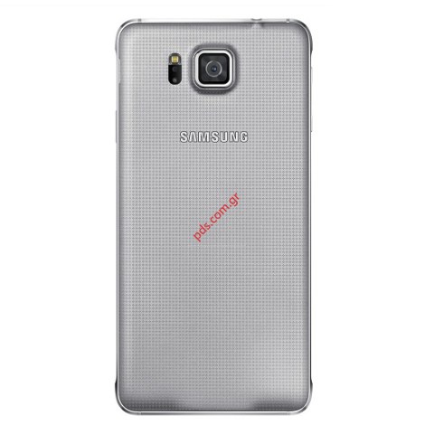 Γνήσιο καπάκι μπαταρίας Samsung G850F Galaxy Alpha silver σε ασημί χρώμα