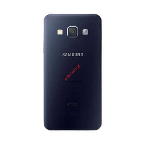 Γνήσιο καπάκι μπαταρίας Samsung Galaxy A300F A3 Black Blue σε μαύρο χρώμα.