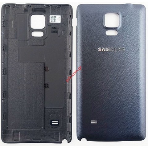 Γνήσιο καπάκι μπαταρίας Samsung Galaxy Note 4 SM-N910F Black (Leather Edition) σε μαύρο χρώμα Γνήσιο καπάκι μπαταρίας Samsung Galaxy Note 4 SM-N910F Black (Leather Edition) σε μαύρο χρώμα