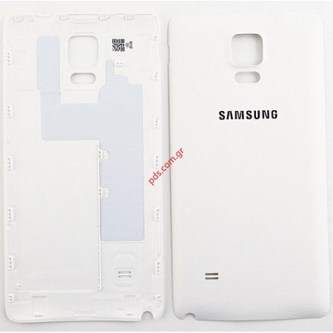 Γνήσιο καπάκι μπαταρίας Samsung Galaxy Note 4 SM-N910F White σε Λευκό χρώμα Γνήσιο καπάκι μπαταρίας Samsung Galaxy Note 4 SM-N910F White σε Λευκό χρώμα
