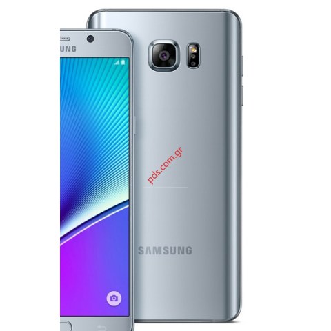 Γνήσιο καπάκι μπαταρίας Samsung Galaxy Note 5 SM-N920F Silver σε ασημί χρώμα