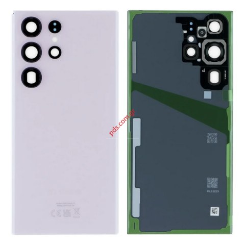Γνήσιο καπάκι μπαταρίας Samsung Galaxy S23 Ultra SM-S918B Lavender Purple σε βιολετί μωβ χρώμα SVP ORIGINAL BOX