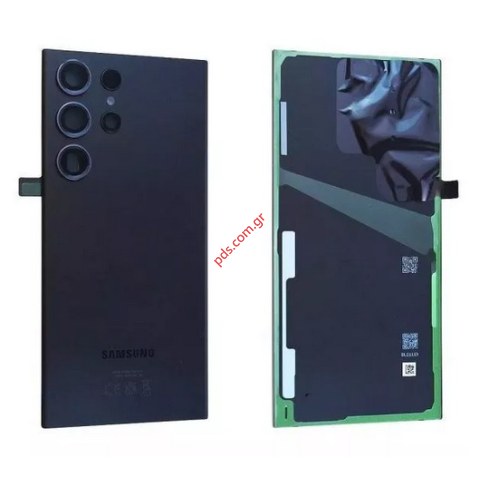 Γνήσιο καπάκι μπαταρίας Samsung Galaxy S23 Ultra SM-S918B Phantom Black σε μαύρο χρώμα SVP ORIGINAL BOX