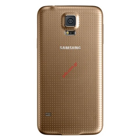 Γνήσιο καπάκι μπαταρίας Samsung Galaxy S5 SM-G900F Gold σε χρυσό χρώμα Γνήσιο καπάκι μπαταρίας Samsung Galaxy S5 SM-G900F Gold σε χρυσό χρώμα