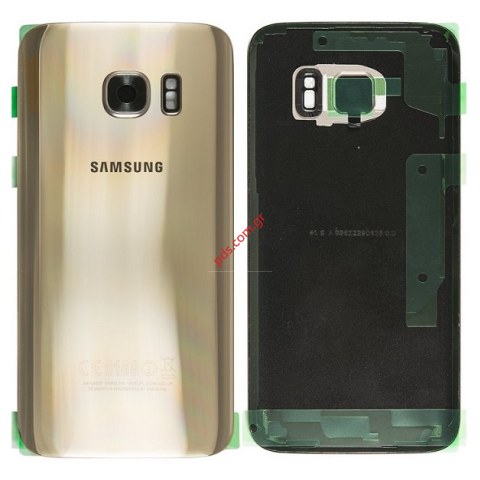 Γνήσιο καπάκι μπαταρίας Samsung Galaxy S7 EDGE SM-G935F Gold σε χρυσό χρώμα. Γνήσιο καπάκι μπαταρίας Samsung Galaxy S7 EDGE SM-G935F Gold σε χρυσό χρώμα.