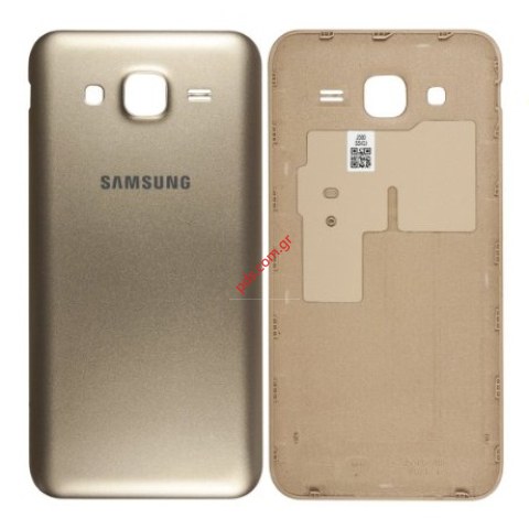 Γνήσιο καπάκι μπαταρίας Samsung Galaxy SM-J500F J5 Gold σε χρυσό χρώμα.