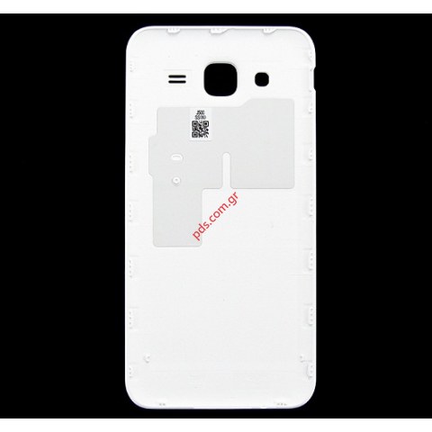 Γνήσιο καπάκι μπαταρίας Samsung Galaxy SM-J500F J5 White (1 SIM) σε λευκό χρώμα.