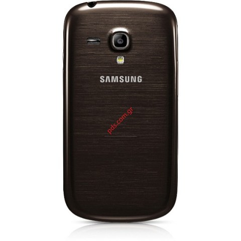 Γνήσιο καπάκι μπαταρίας Samsung GT i8190 Galaxy S III Mini Amber Brown σε χρώμα Καφέ Γνήσιο καπάκι μπαταρίας Samsung GT i8190 Galaxy S III Mini Amber Brown σε χρώμα Καφέ