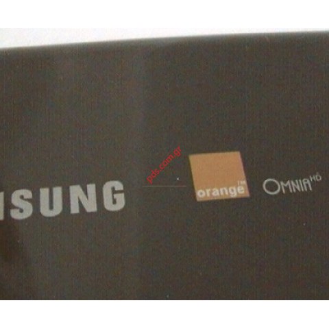 Γνήσιο καπάκι μπαταρίας Samsung i8910 (Orange Logo) HD Omnia Black