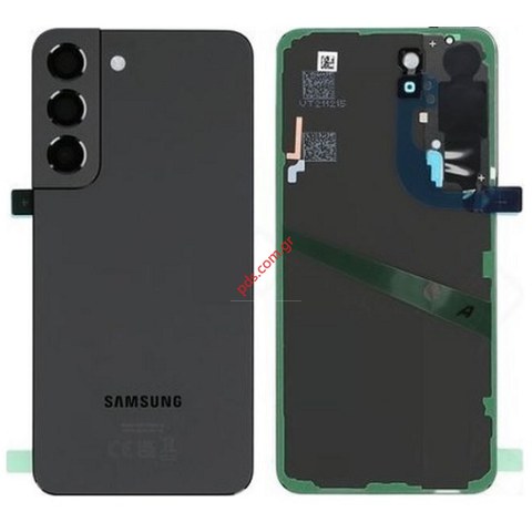 Γνήσιο καπάκι μπαταρίας Samsung S901B Galaxy S22 5G Phantom Black color complete σε μαύρο χρώμα Bulk