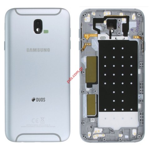 Γνήσιο καπάκι μπαταρίας Silver Samsung SM-J730F, DS Galaxy J7 Duos (2017) σε ασημί γαλάζιο χρώμα Γνήσιο καπάκι μπαταρίας Silver Samsung SM-J730F, DS Galaxy J7 Duos (2017) σε ασημί γαλάζιο χρώμα