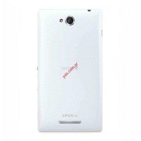 Γνήσιο καπάκι μπαταρίας Sony Xperia C (C2305) White σε λευκό χρώμα Γνήσιο καπάκι μπαταρίας Sony Xperia C (C2305) White σε λευκό χρώμα