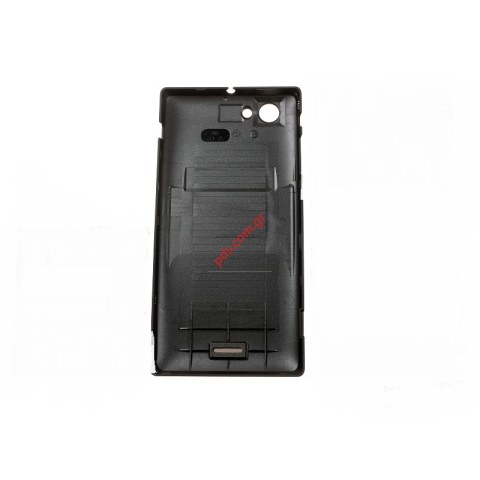 Γνήσιο καπάκι μπαταρίας Sony Xperia J ST26i Black σε μαύρο χρώμα 